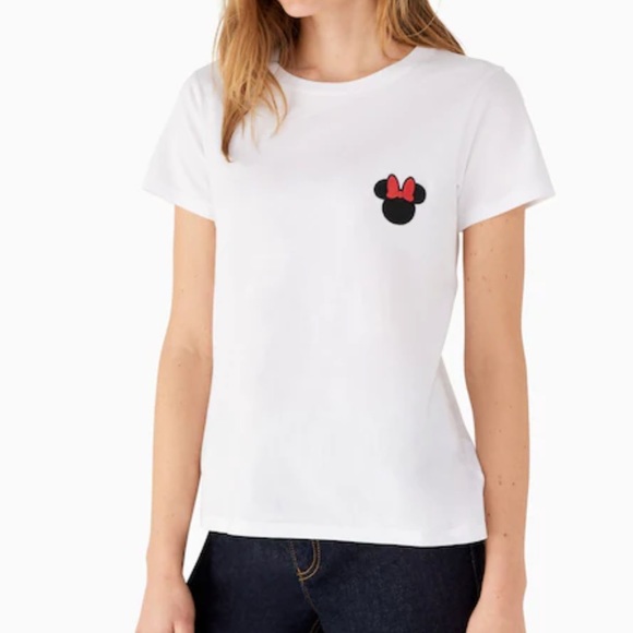 NWT KATE SPADE x DISNEY Minnie Patch Tee - Picture 1 of 4